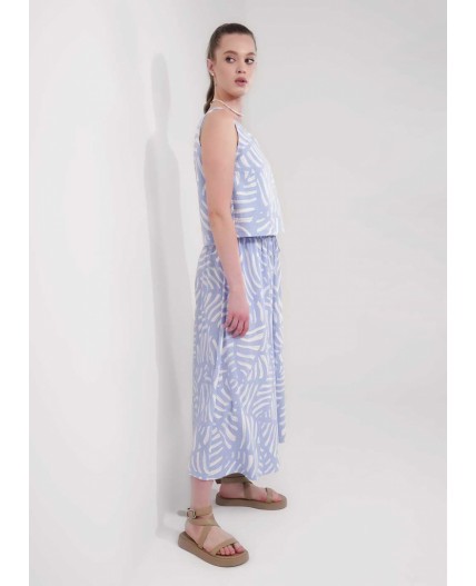 CLE Джемпер жен. 256914/177эфн, молочный/голубой