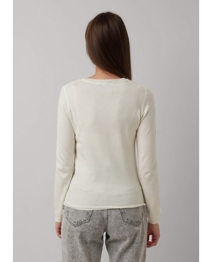 CLE Джемпер жен. 354320вн _1, молочный