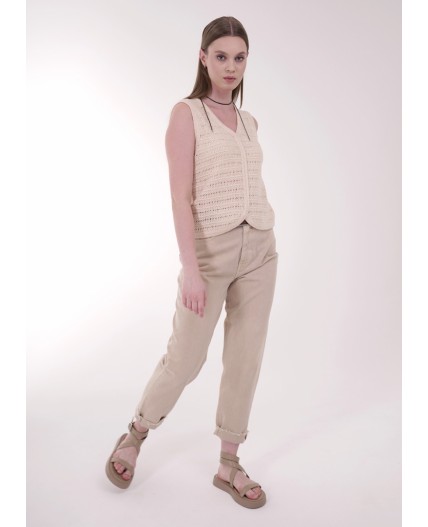CLE Жилет жен. 254400/170фэш, св.бежевый
