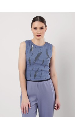 CLE Майка жен. 256760/168ш_п, т.голубой