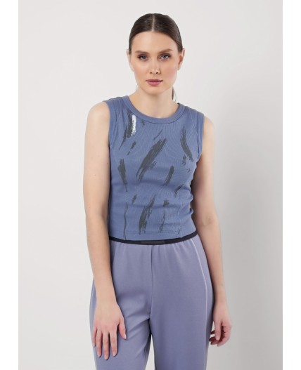 CLE Майка жен. 256760/168ш_п, т.голубой