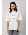 CLE Футболка жен. 256675кк_п, молочный