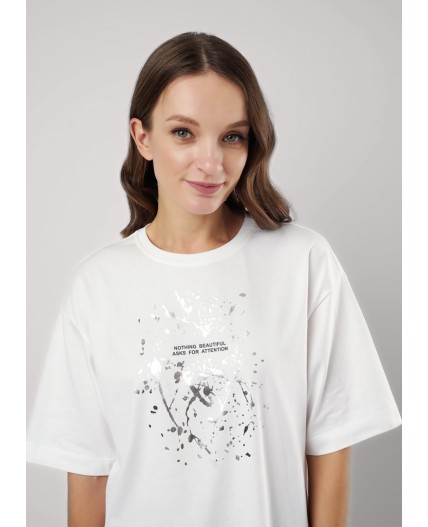 CLE Футболка жен. 256675кк_п, молочный