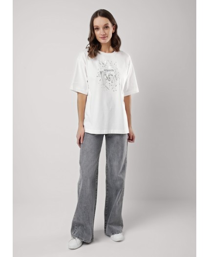 CLE Футболка жен. 256675кк_п, молочный