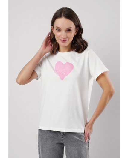 CLE Футболка жен. 256676кк_п, молочный