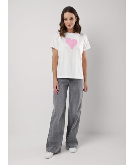 CLE Футболка жен. 256676кк_п, молочный