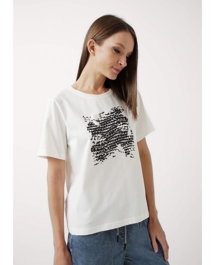 CLE Футболка жен. 256682кдт_п, молочный