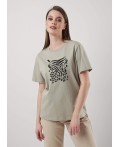 CLE Футболка жен. 256682кдт_п, оливковый