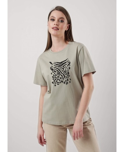 CLE Футболка жен. 256682кдт_п, оливковый