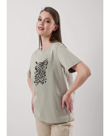 CLE Футболка жен. 256682кдт_п, оливковый