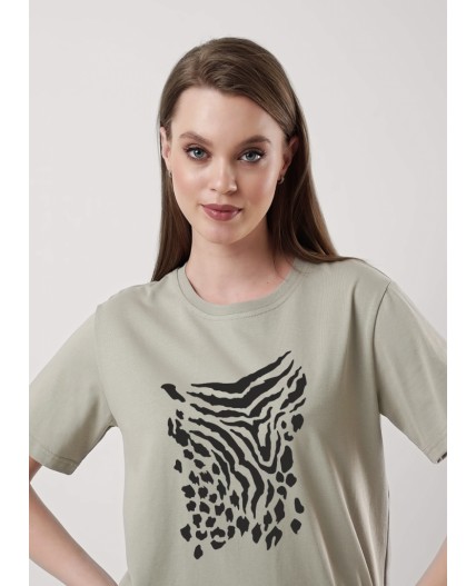 CLE Футболка жен. 256682кдт_п, оливковый