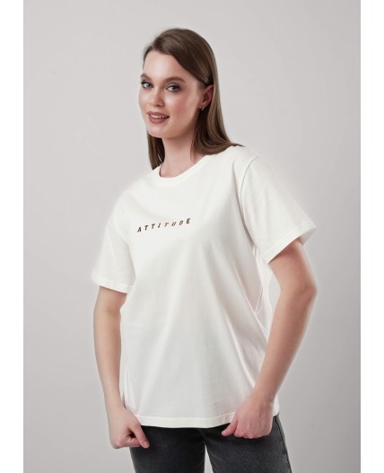 CLE Футболка жен. 256683кдт_п, молочный