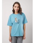CLE Футболка жен. 256711кд_п, голубой