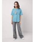 CLE Футболка жен. 256711кд_п, голубой
