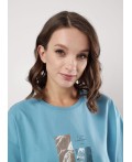 CLE Футболка жен. 256711кд_п, голубой