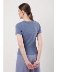 CLE Футболка жен. 256761/168ш_п, т.голубой