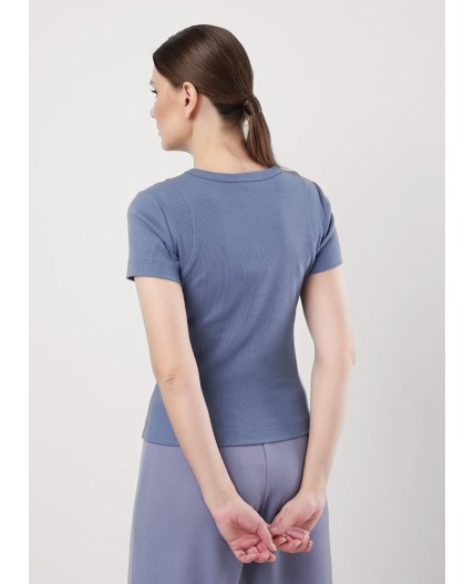 CLE Футболка жен. 256761/168ш_п, т.голубой