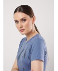 CLE Футболка жен. 256761/168ш_п, т.голубой