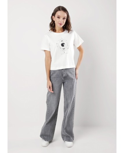 CLE Футболка жен. 256782кк_п, молочный