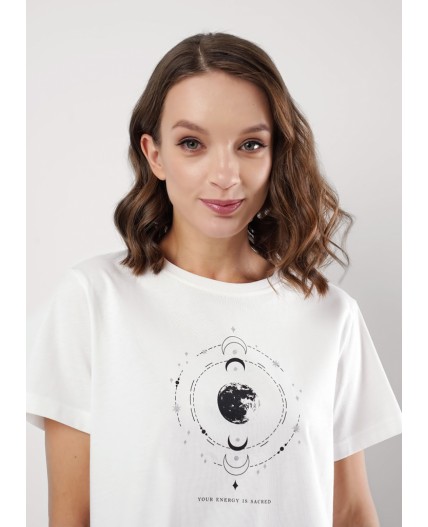 CLE Футболка жен. 256782кк_п, молочный