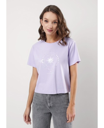 CLE Футболка жен. 256782кк_п, св.фиолетовый