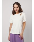 CLE Футболка жен. 256812/169ии, молочный
