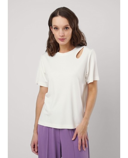 CLE Футболка жен. 256812/169ии, молочный