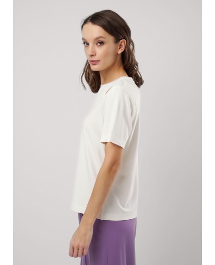 CLE Футболка жен. 256812/169ии, молочный