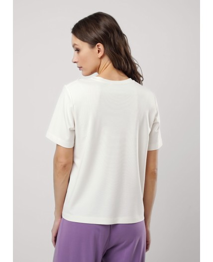 CLE Футболка жен. 256812/169ии, молочный