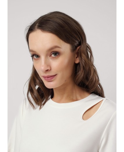 CLE Футболка жен. 256812/169ии, молочный