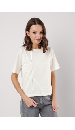 CLE Футболка жен. 256857зз, молочный