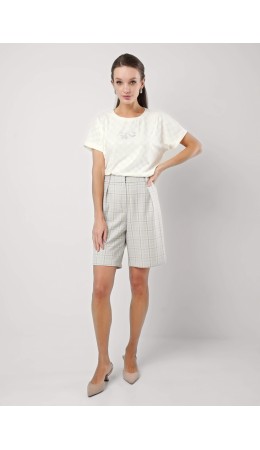 CLE Шорты жен. 253174/167нг, серый/св.зелёный