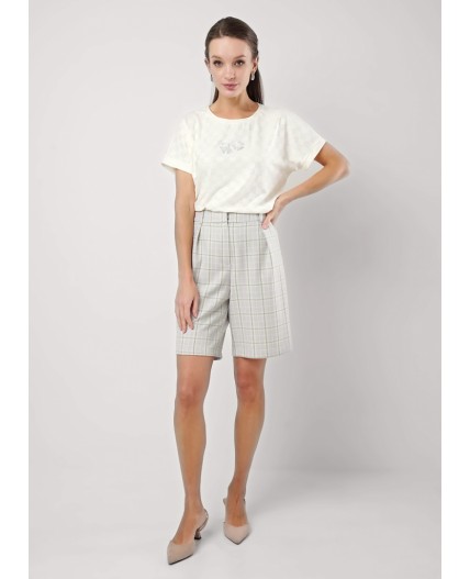 CLE Шорты жен. 253174/167нг, серый/св.зелёный