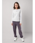 CLE LF25-100-2 Фуфайка жен. Грей, св.серый