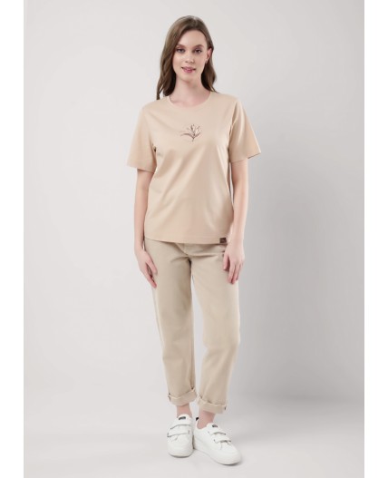 CLE LF25-968 Футболка жен. Home line ВЛ25, св.бежевый