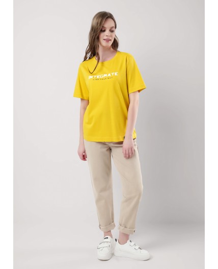 CLE LF25-968 Футболка жен. Home line ВЛ25, т.жёлтый