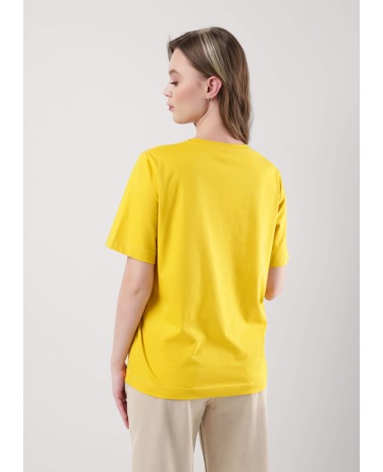 CLE LF25-968 Футболка жен. Home line ВЛ25, т.жёлтый