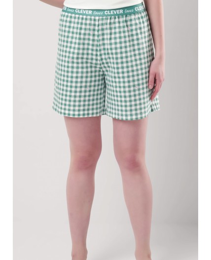 CLE LP25-968 Пижама жен. Home line ВЛ25, молочный/св.зелёный