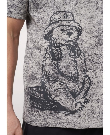 CLE MF550541 Футболка муж., св.бежевый/т.серый