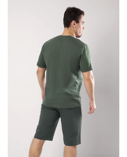 CLE MHP550822/1 Набор одежды муж., зелёный/т.серый