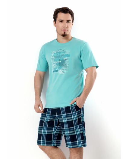 CLE MHP550911/1 Набор одежды муж., бирюзовый/т.синий
