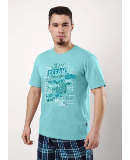 CLE MHP550911/1 Набор одежды муж., бирюзовый/т.синий