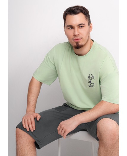 CLE MHP551022/1 Набор одежды муж., св.зелёный/т.серый