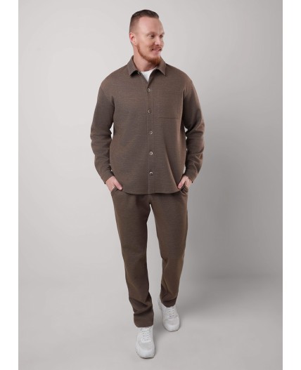 CLE Брюки муж. 552315/14ииж, т.коричневый/чёрный