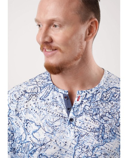 CLE Джемпер муж. 552379/31он, белый/голубой