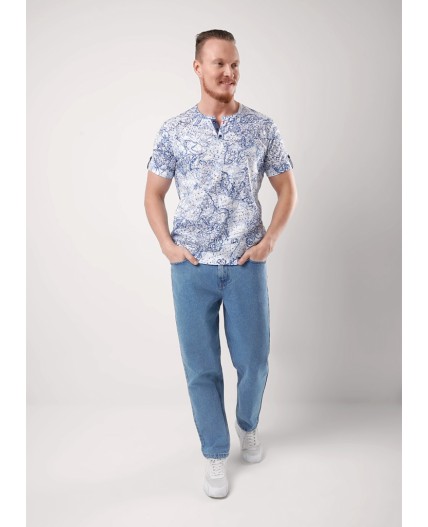 CLE Джемпер муж. 552379/31он, белый/голубой