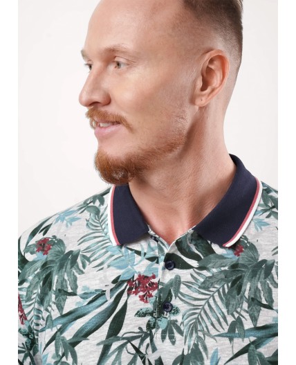 CLE Джемпер муж. 552532/22он, молочный/зелёный