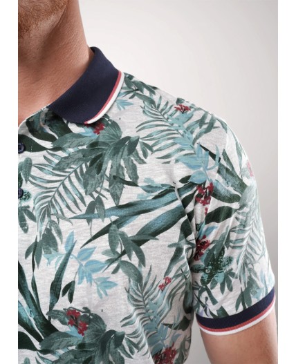 CLE Джемпер муж. 552532/22он, молочный/зелёный