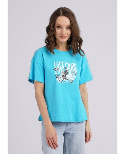 CLE Футболка жен. 246136кк_п, св.бирюзовый