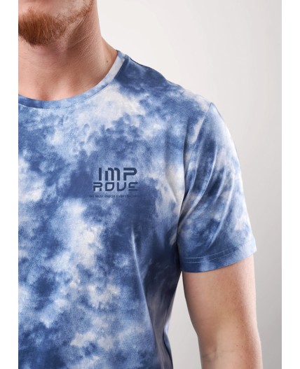 CLE Футболка муж. 551880/22кдн maxi_п, молочный/синий